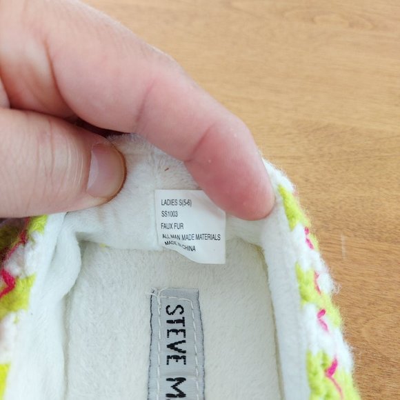 Steve Madden Multi-color Knit Slippers - Picture 8 of 9